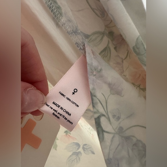 Selkie Mrs. Darcy Weekender Jumpsuit Free People Pink Rose M Cotton Bow NWT - Picture 11 of 16